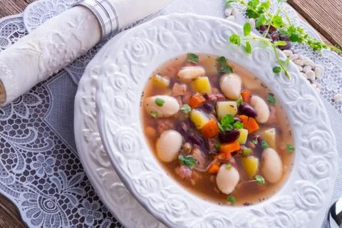 Beans soup Stock Photos