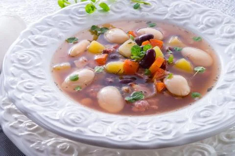 Beans soup Stock Photos