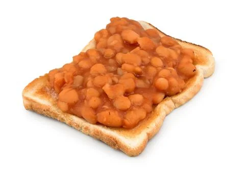 Beans on toast Stock Photos