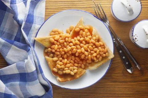 Beans On Toast Stock Photos
