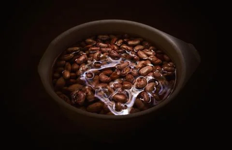 Beans in Water Stock Photos
