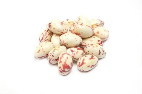 Beans on white background Stock-Fotos