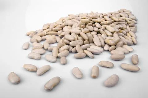 Beans on white background Stock Photos