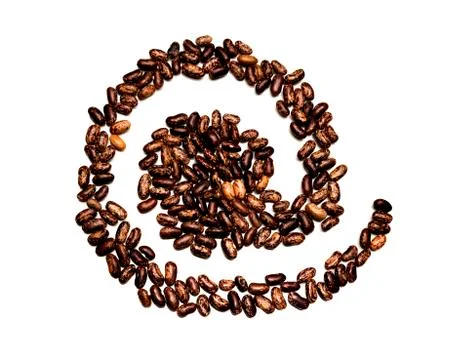 Beans on a white background 库存照片