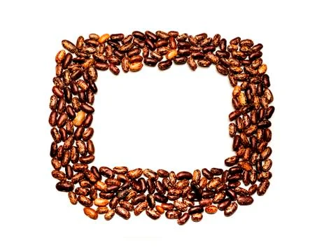 Beans on a white background Stock Photos