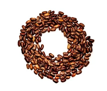 Beans on a white background Stock Photos