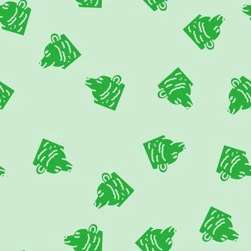 Bear animal glyph vector seamless pattern イラスト素材
