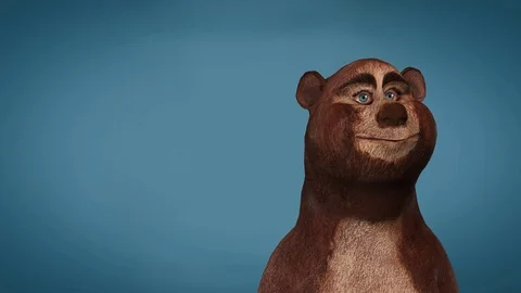 BEAR ANIMATION FOR BACKGROUND Stock Footage 83996597