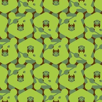 Bear army Pattern seamless. grizzly military texture Stock Illustration