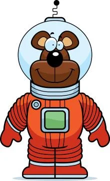 Bear Astronaut Stock Illustration