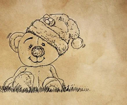 A bear with a cap Stock Illustration