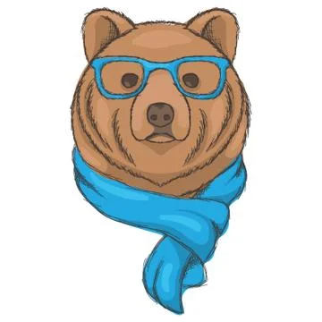 Bear character Stock-Illustration