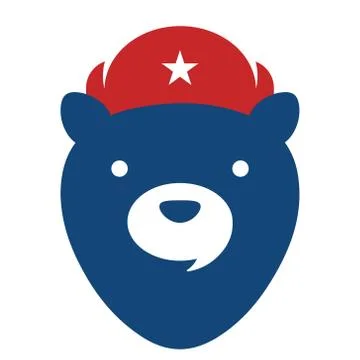 Bear Coach creative logo mascot icon illustration Stock Illustration