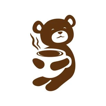 Bear Coffee Stock Illustration