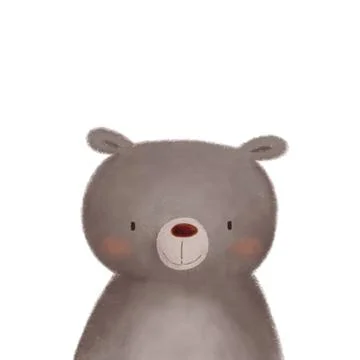 Bear drawing character Stock Illustration