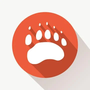 Bear footprint イラスト素材