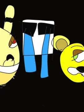 Bear Freddy the ghost that cries a child's drawing Stock-Illustration