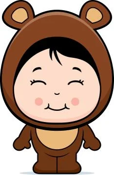 Bear Girl Stock Illustration