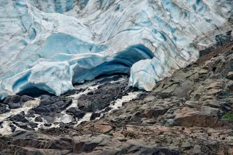 Bear Glacier close up Stock Photos