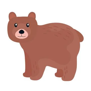 Bear grizzly beast animal wild icon Stock Illustration