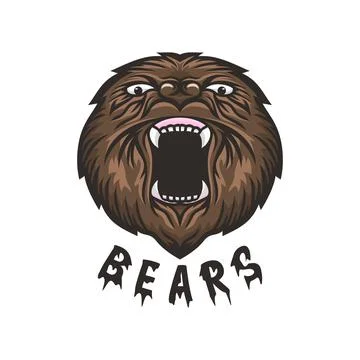 Bear head Stock Illustration