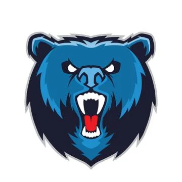 Bear head mascot Stock Illustration