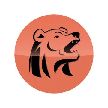 Bear head tattoo イラスト素材