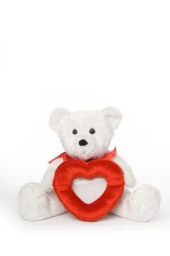 Bear with Heart Frame 写真素材