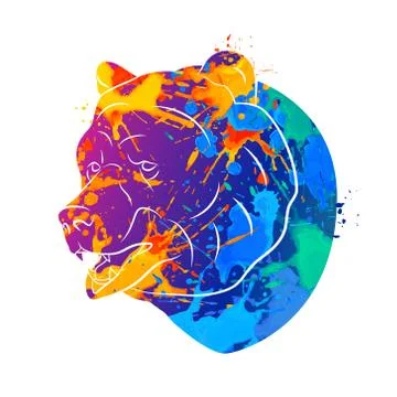 Bear icon Abstract Stock Illustration
