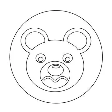 Bear Icon Stock Illustration