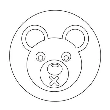 Bear Icon Stock Illustration