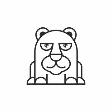 Bear icon Stock Illustration