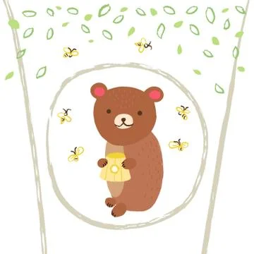Bear illustration Stock Illustration