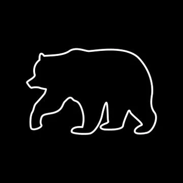 Bear it is icon . Stock Illustration