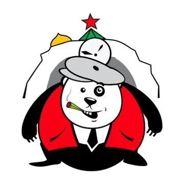 Bear in its den Illustrazione stock