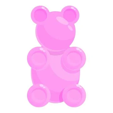 Bear jelly icon cartoon vector. Fruit dessert Illustrazione stock