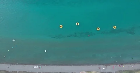 Bear Lake Beach 1 Drone Stock Footage 74510462