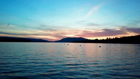 Bear Lake Sunset - 4 스톡 동영상 115092900