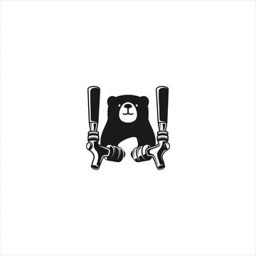 BEAR Letter monogram Initial Logo Design Template Vector Illustration. BEAR.. Stock Illustration