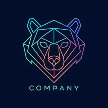 Bear logo for company Stock Illustration
