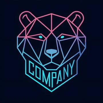 Bear logo for company Illustrazione stock