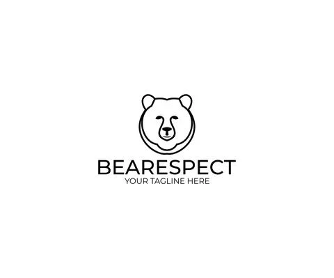 Bear Logo Design Stock Illustration