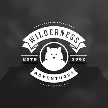 Bear logo emblem vector illustration. Stock Illustration