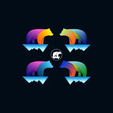 Bear logo Stock Illustration
