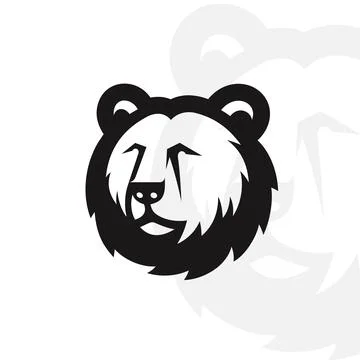 Bear logo on isolated background Stock Illustration