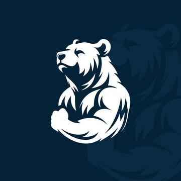 Bear logo on isolated background Stock-Illustration