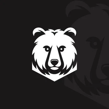 Bear logo on isolated background Stock Illustration