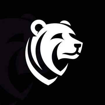 Bear logo on isolated background Stock Illustration