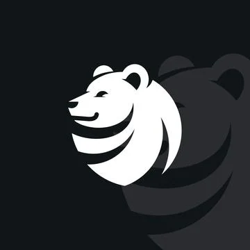 Bear logo on isolated background Stock Illustration