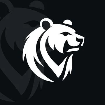 Bear logo on isolated background Stock Illustration